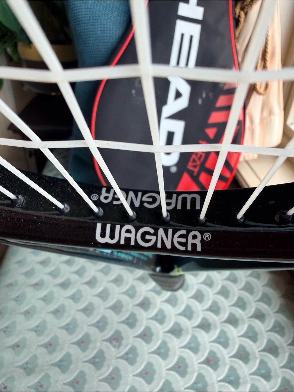 Wagner Black Tennis Racket graphite racket - Picture 6 of 9